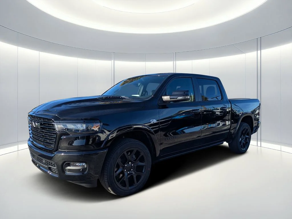 New 2026 Diamond Black Crystal Pearl-Coat Exterior Paint RAM Laramie image 6