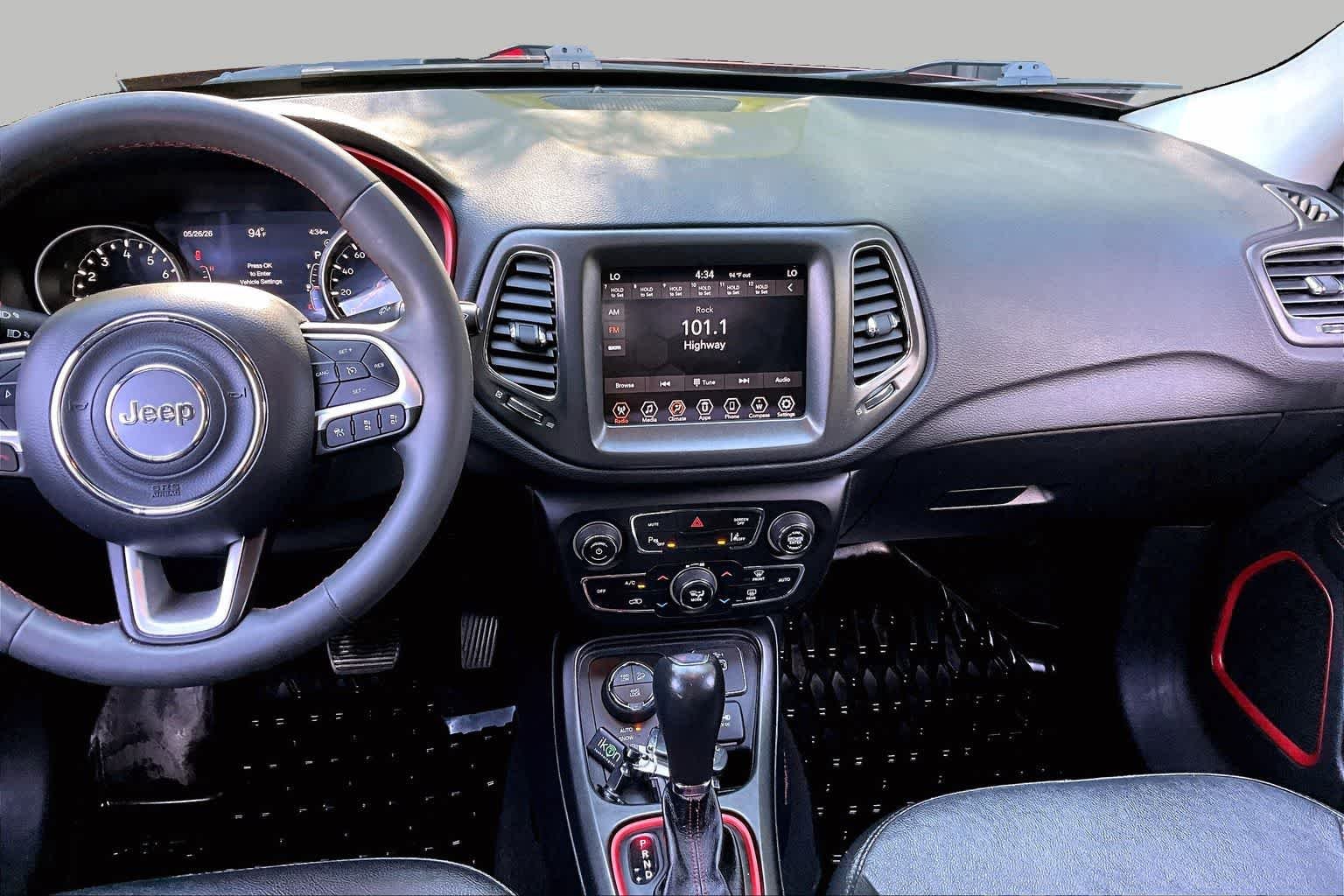 Used 2021 Velvet Red Pearlcoat Jeep Trailhawk image 7