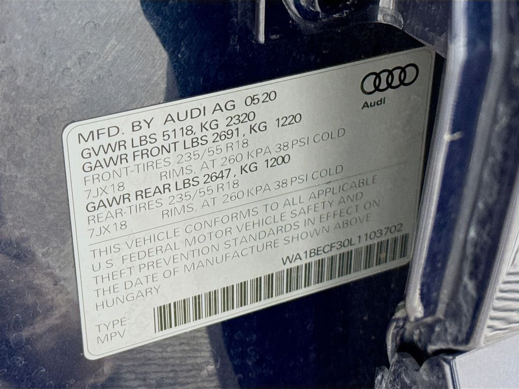 Used 2020 Black Audi Premium Plus image 32