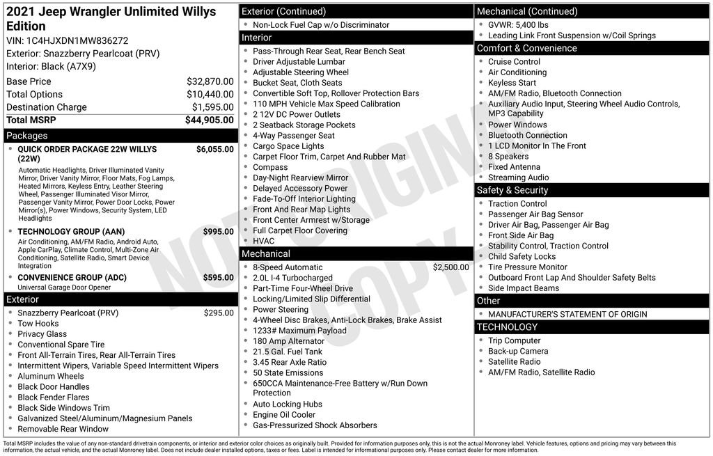 2021 Jeep Wrangler Unlimited Willys - Photo 41