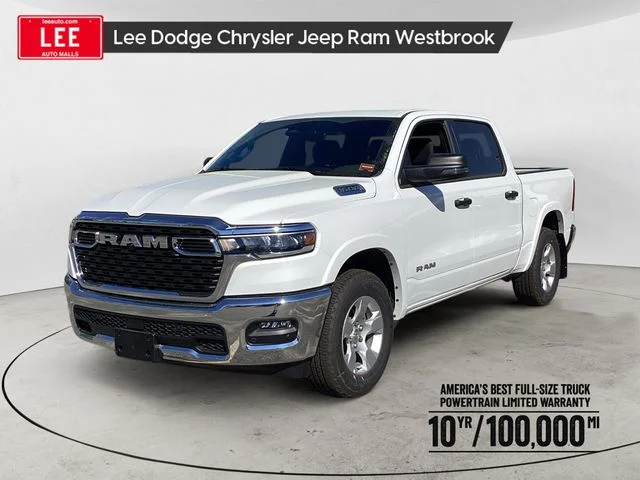New 2026 Bright White Ram BIG HORN CREW CAB 4X4 5