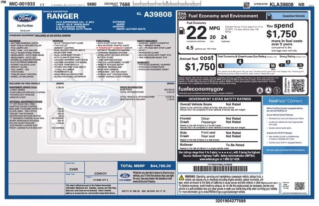 Used 2019 Saber Metallic Ford Lariat image 42