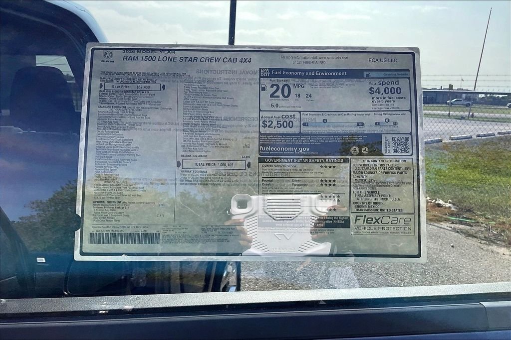 New 2026 Ram 1500 Big Horn/Lone Star 4D Crew Cab