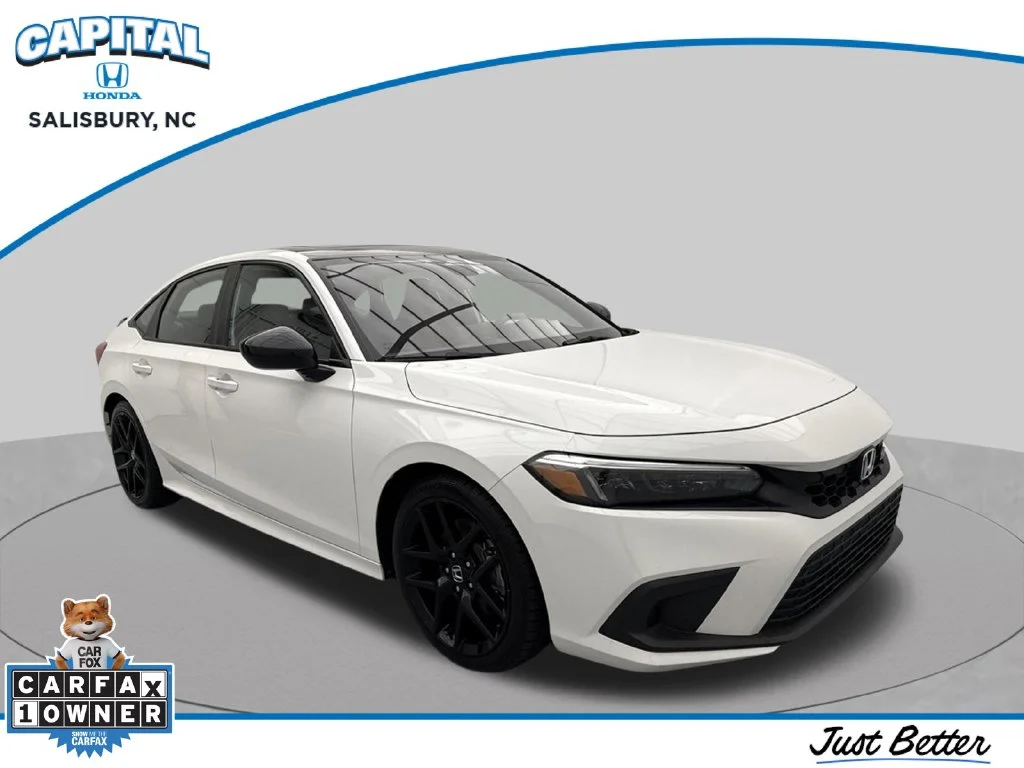 White 2024 Honda Civic Si Base 4dr Car Raleigh NC