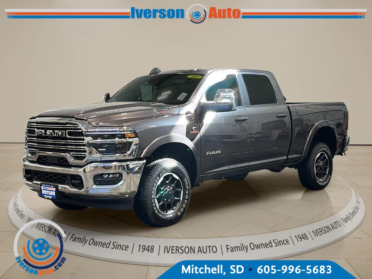 New 2027 Granite Crystal Metallic Clear-Coat Exterior Paint RAM Laramie image 3