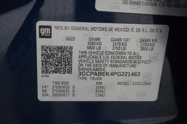 Used 2023 Northsky Blue Metallic Chevrolet Custom image 33