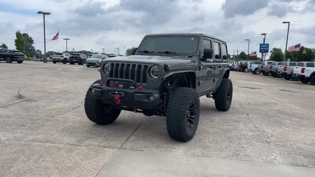Used 2020 Gray Jeep Unlimited Rubicon image 3