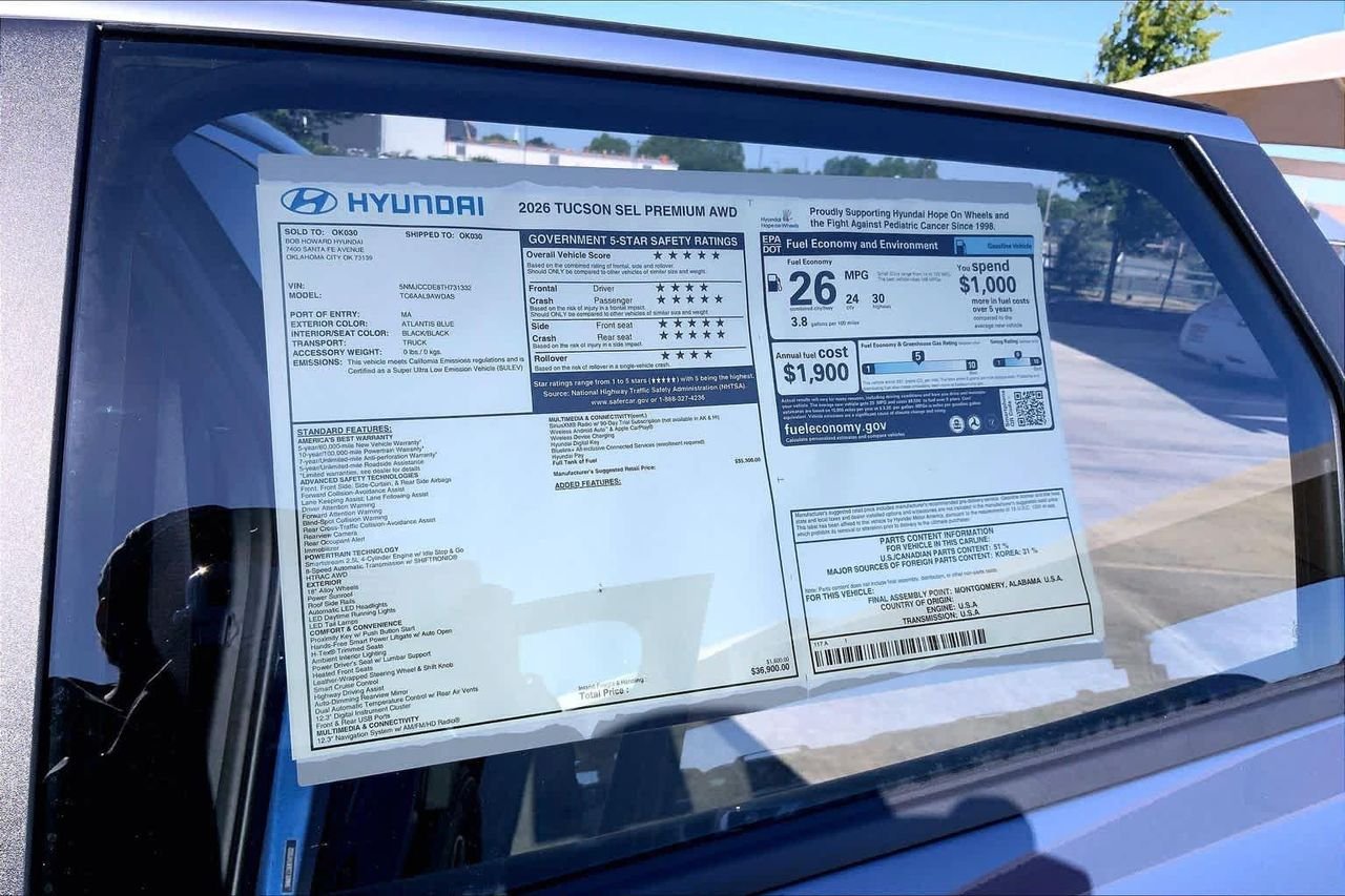 New 2026 Atlantis Blue Hyundai SEL Premium AWD image 18
