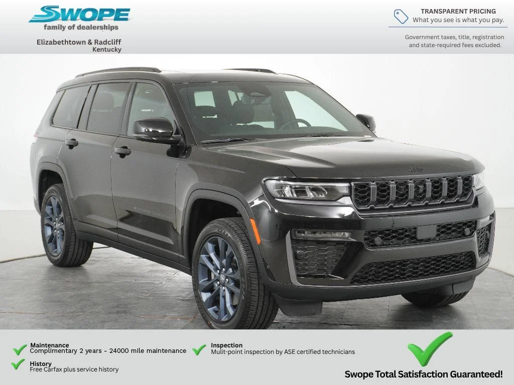 New 2026 Diamond Black Crystal Pearl-Coat Exterior Paint Jeep 85th Anniversary Edition image 1