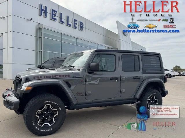 Used 2023 Sting-Gray Clearcoat Jeep Rubicon image 1