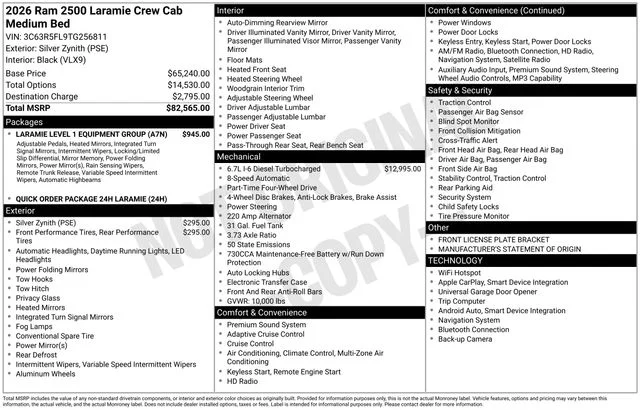 2026 RAM Ram 2500 Pickup Laramie - Photo 67