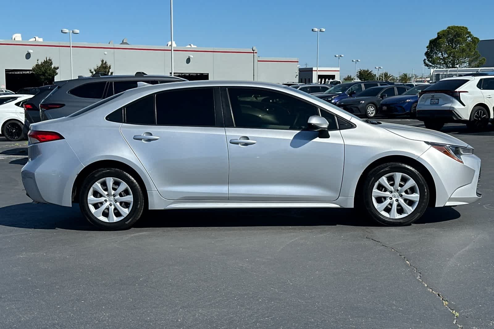 Used 2023 Classic Silver Metallic Toyota LE image 6