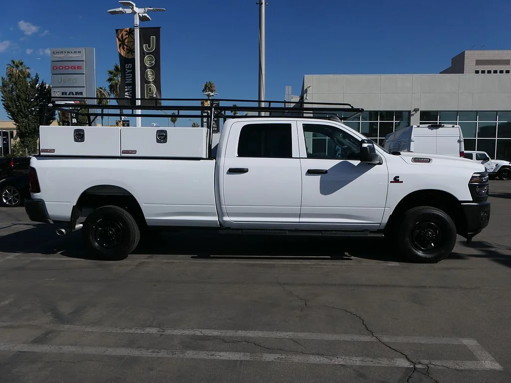New 2025 Bright White Clear Coat RAM Tradesman Crew Cab 4x4 8