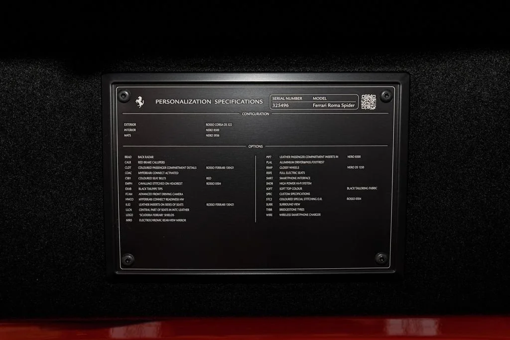 Used 2025 Rosso Corsa Ferrari Spider image 18