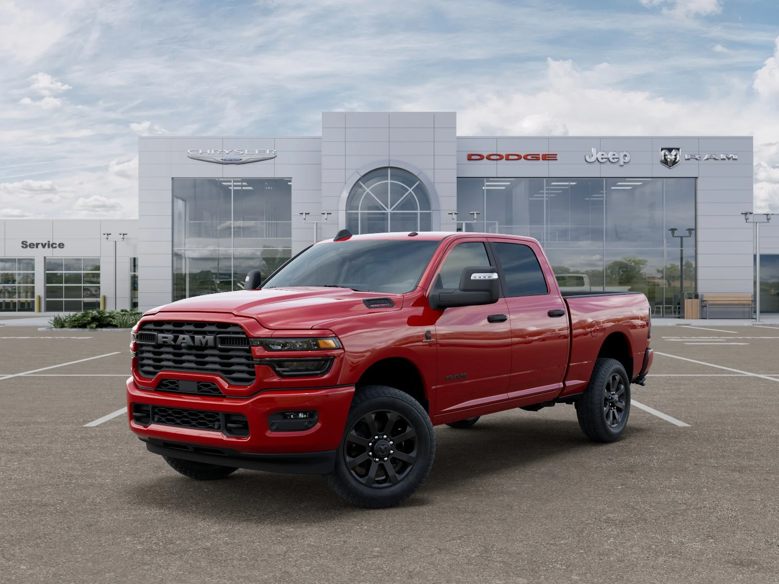 New 2026 Flame Red Clear-Coat Exterior Paint RAM Big Horn image 70