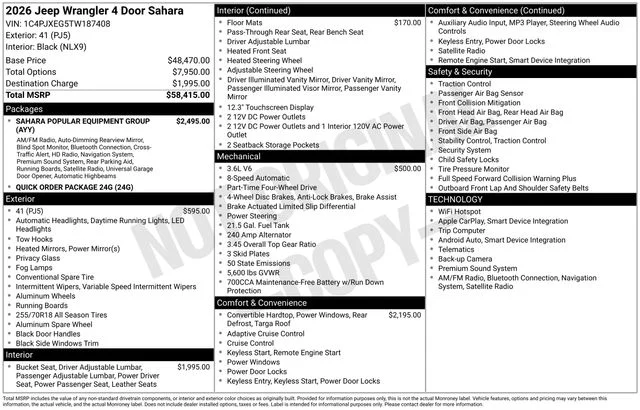 New 2026 41 Exterior Paint Jeep Sahara image 14