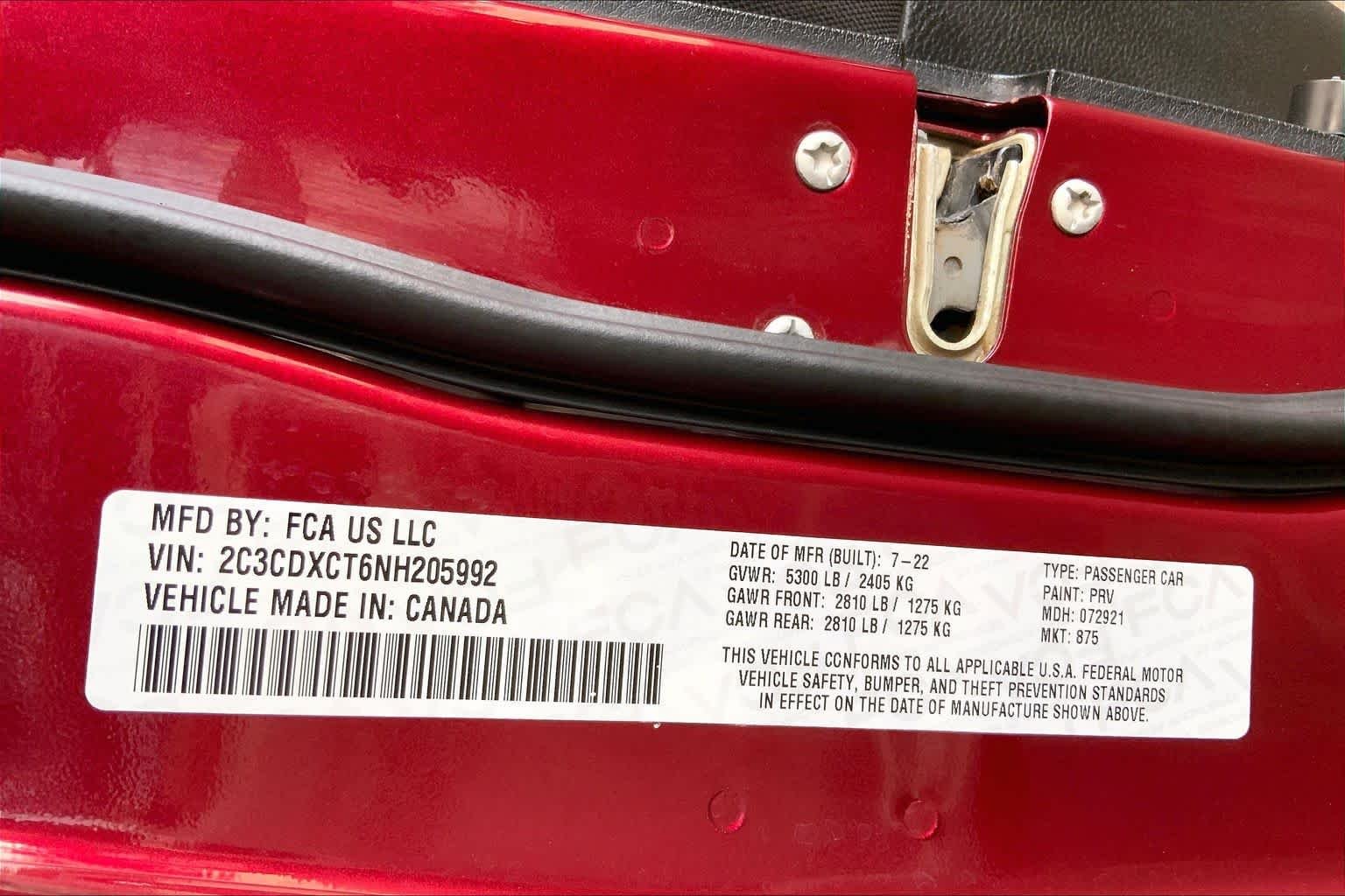 Used 2022 Octane Red Pearlcoat Dodge R/T image 33