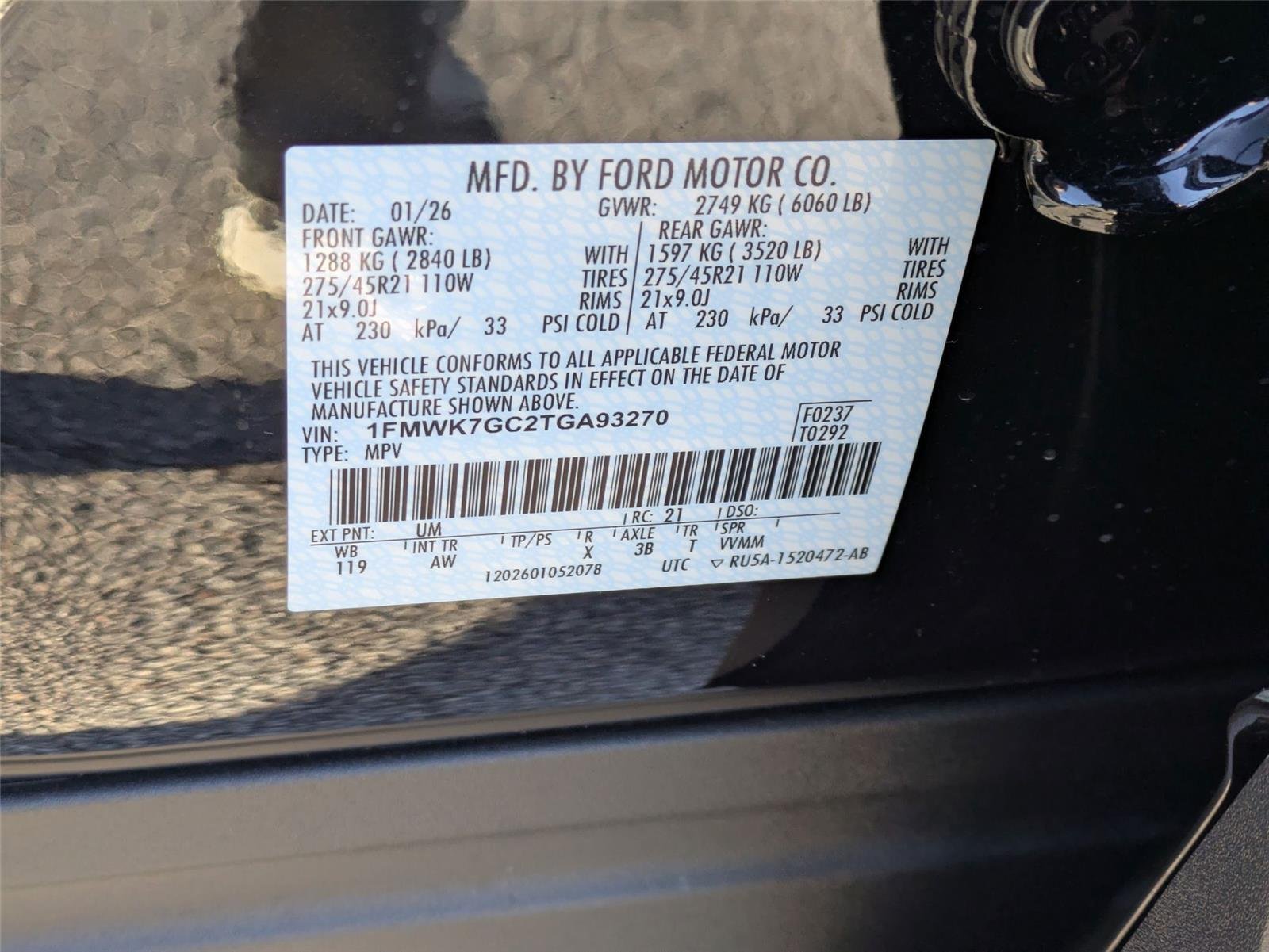 New 2026 Agate Black Metallic Ford ST image 48
