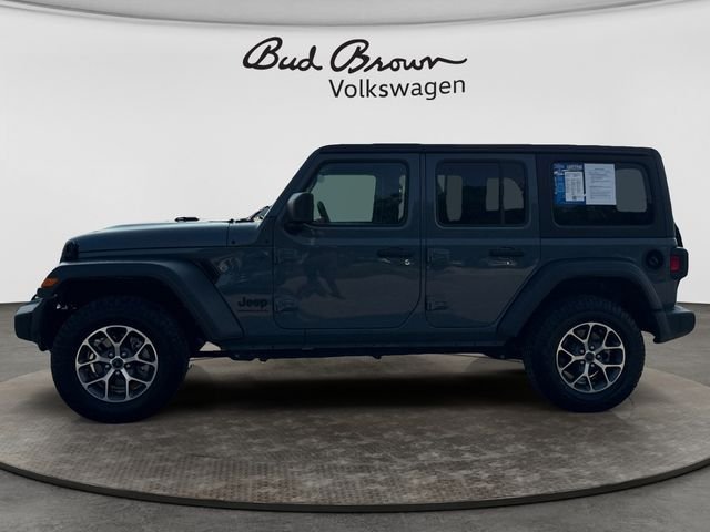 Used 2024 Jeep Wrangler 4-Door Sport S with VIN 1C4PJXDG8RW282944 for sale in Kansas City