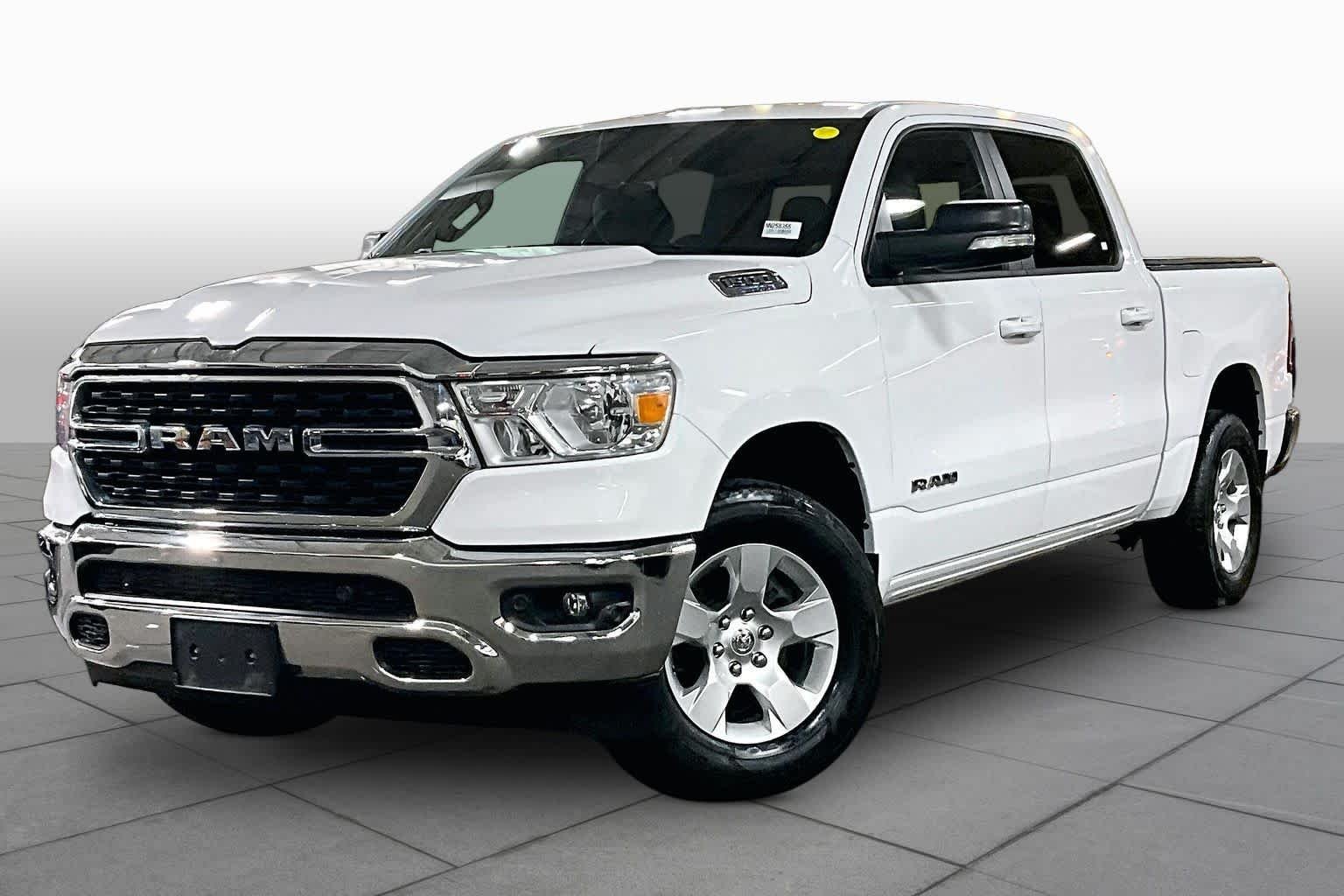 Used 2022 Bright White Clearcoat Ram Big Horn image 2