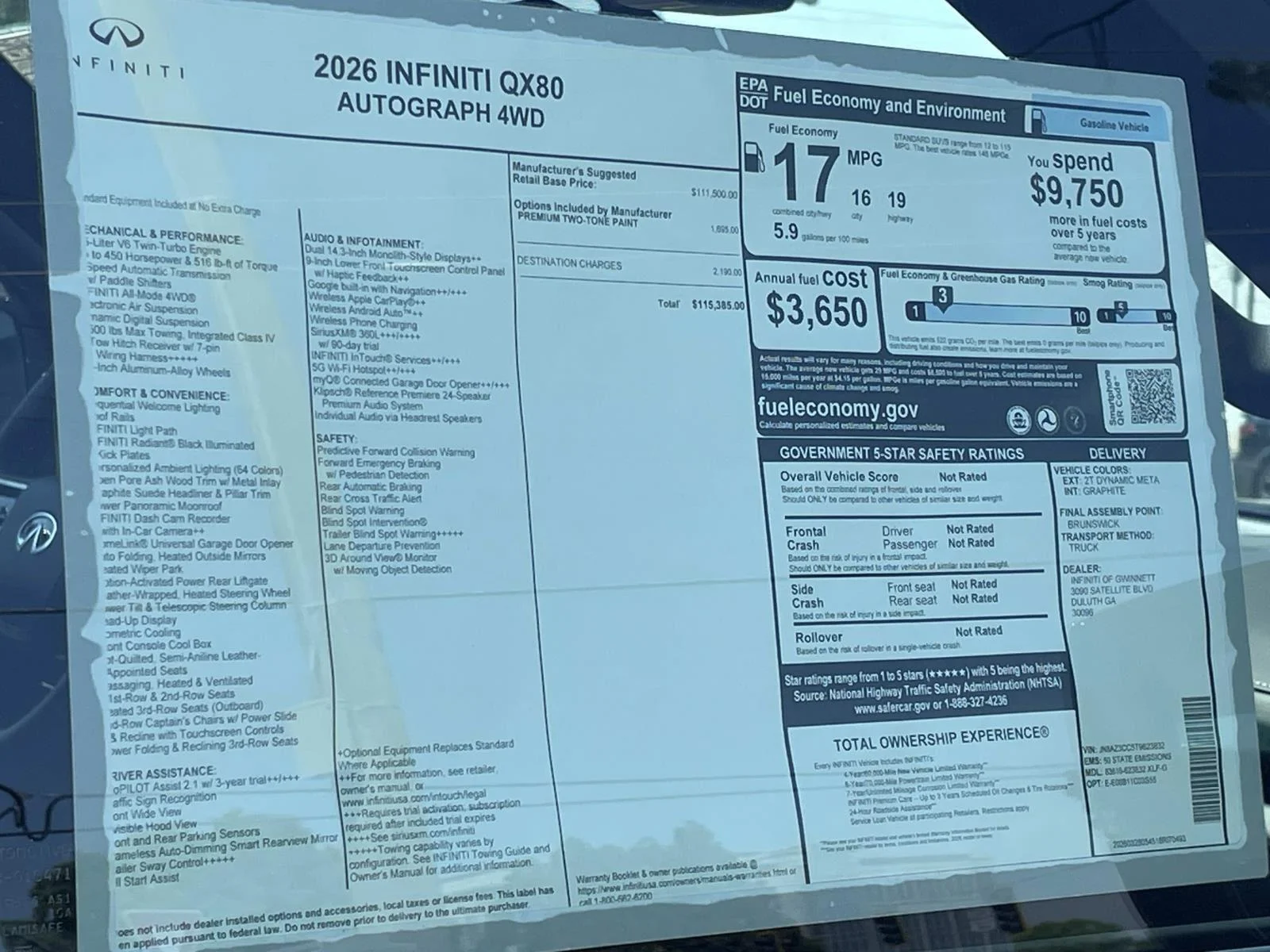New 2026 2T DYNAMIC META INFINITI Autograph 4WD image 23
