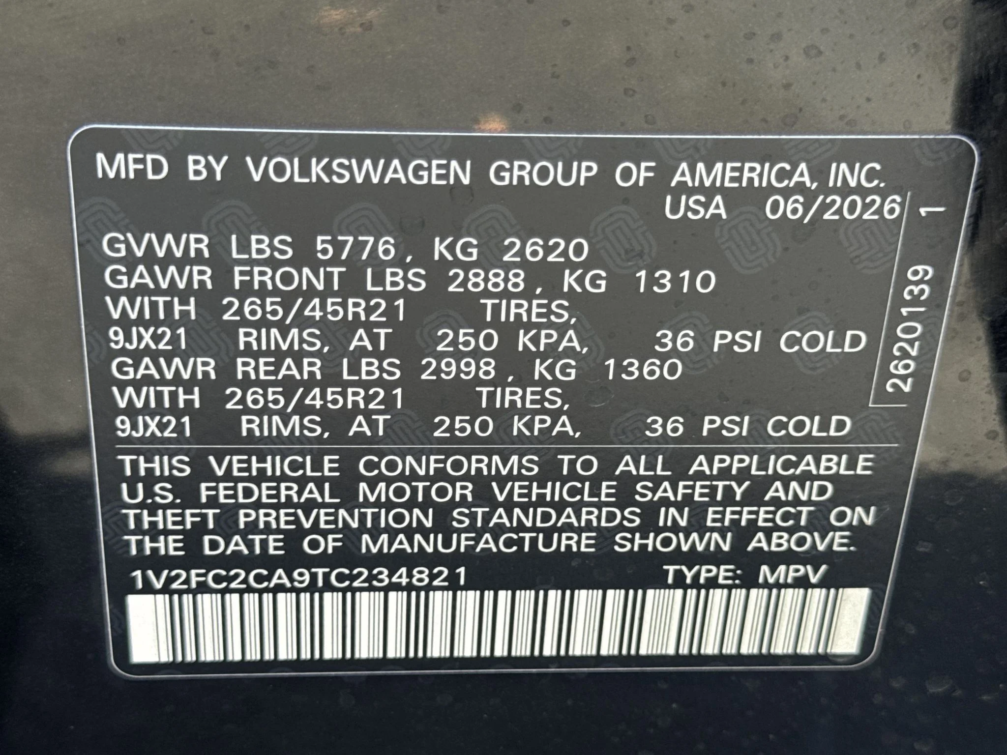 New 2026 Deep Black Pearl Volkswagen 2.0T SEL Premium R-Line image 30