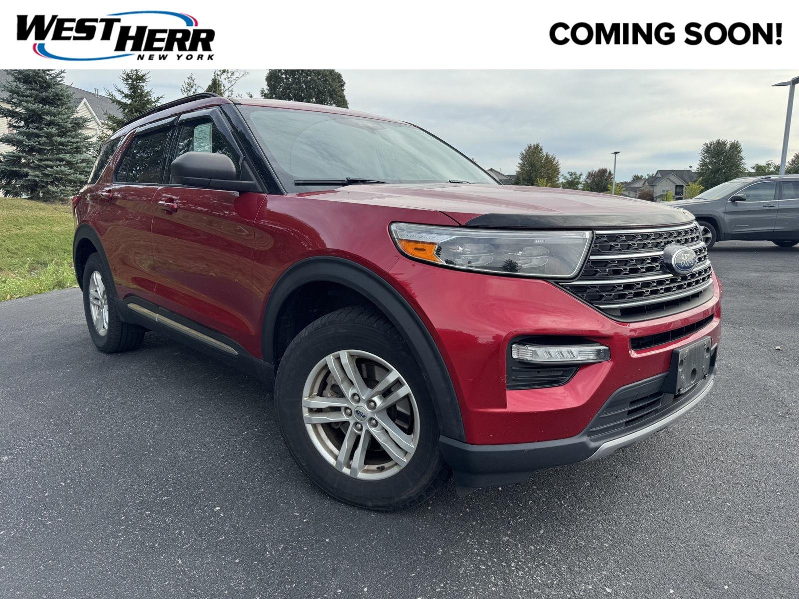 Used 2020 Rapid Red Metallic Tinted Clearcoat Ford XLT image 1
