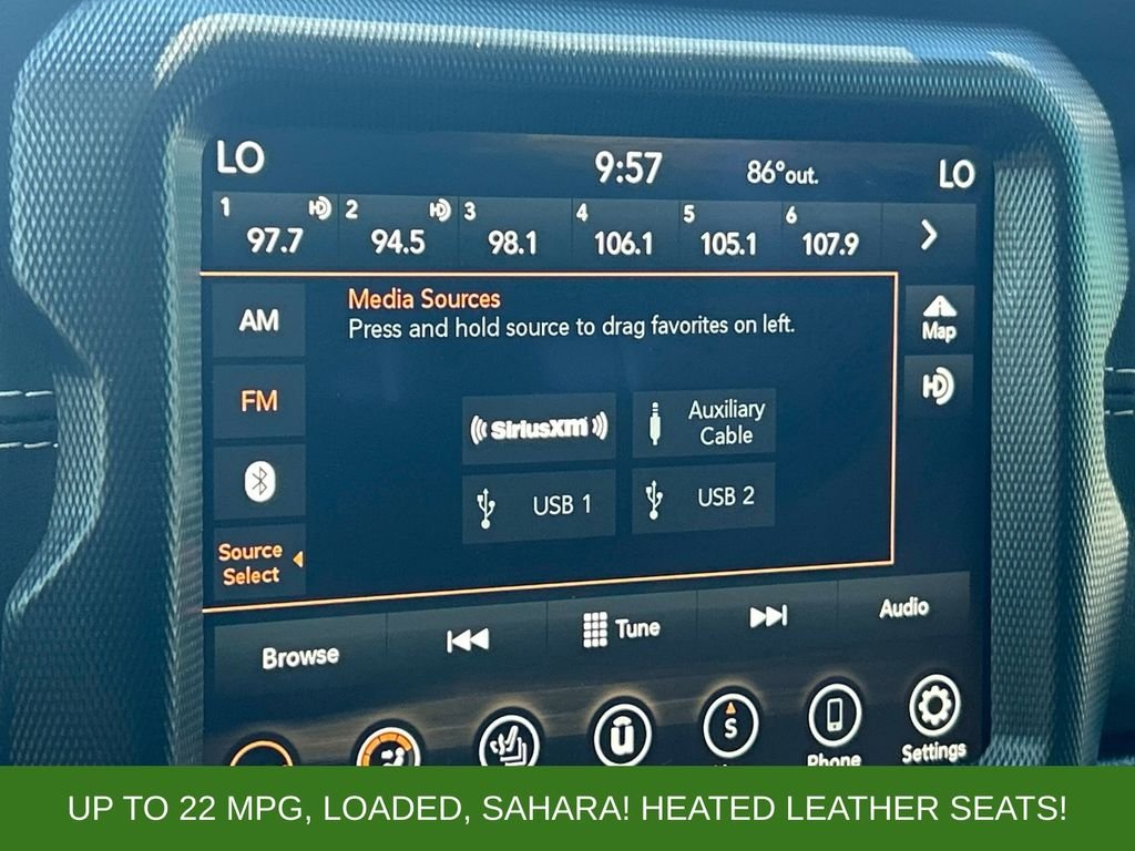 Used 2021 White Jeep Unlimited Sahara image 28