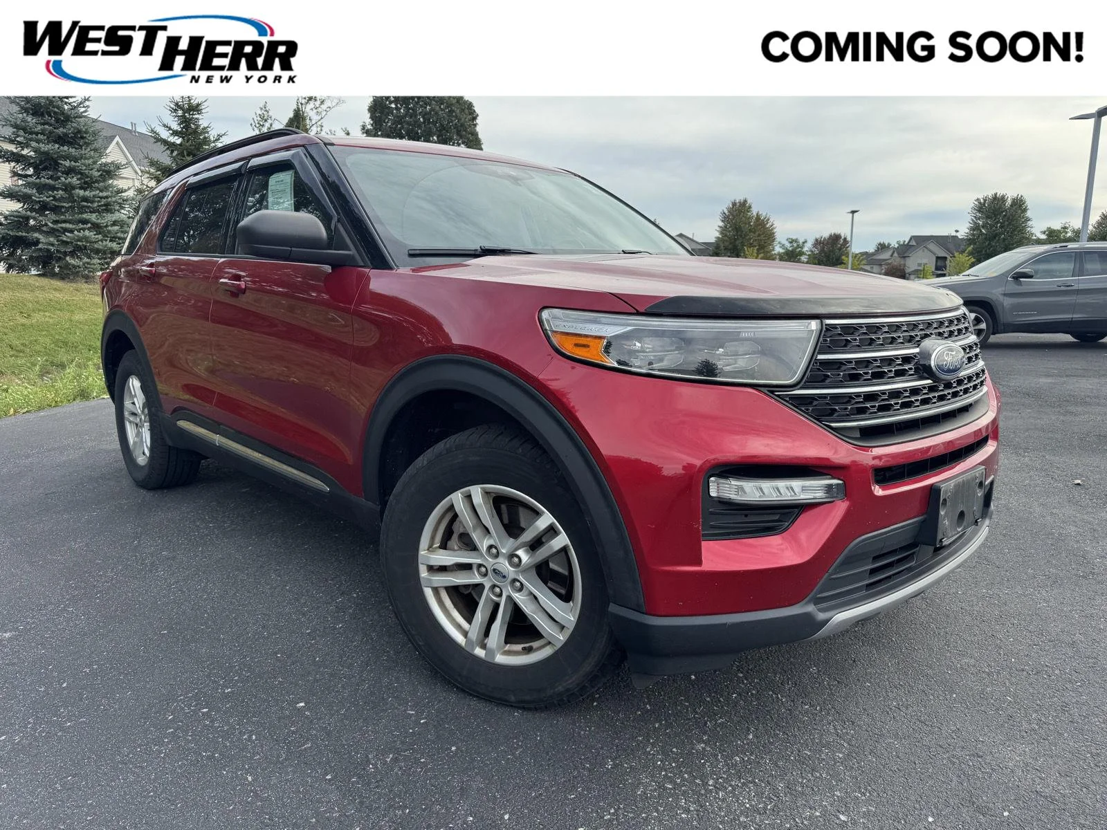 Used 2020 Rapid Red Metallic Tinted Clearcoat Ford XLT image 1