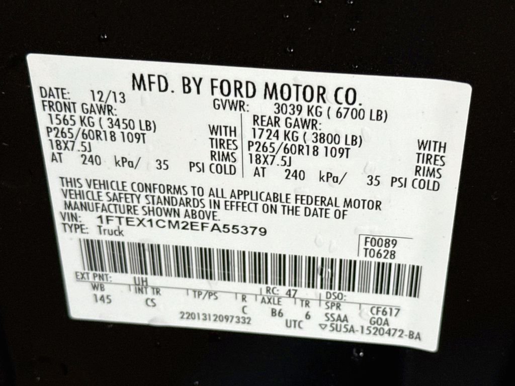 Used 2014 TUXEDO BLACK METALLIC Ford STX image 28