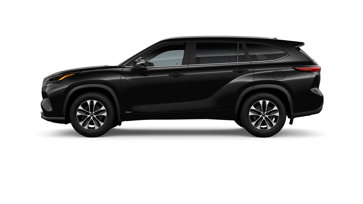 New 2025 Midnight Black Metallic Toyota Hybrid XLE image 3