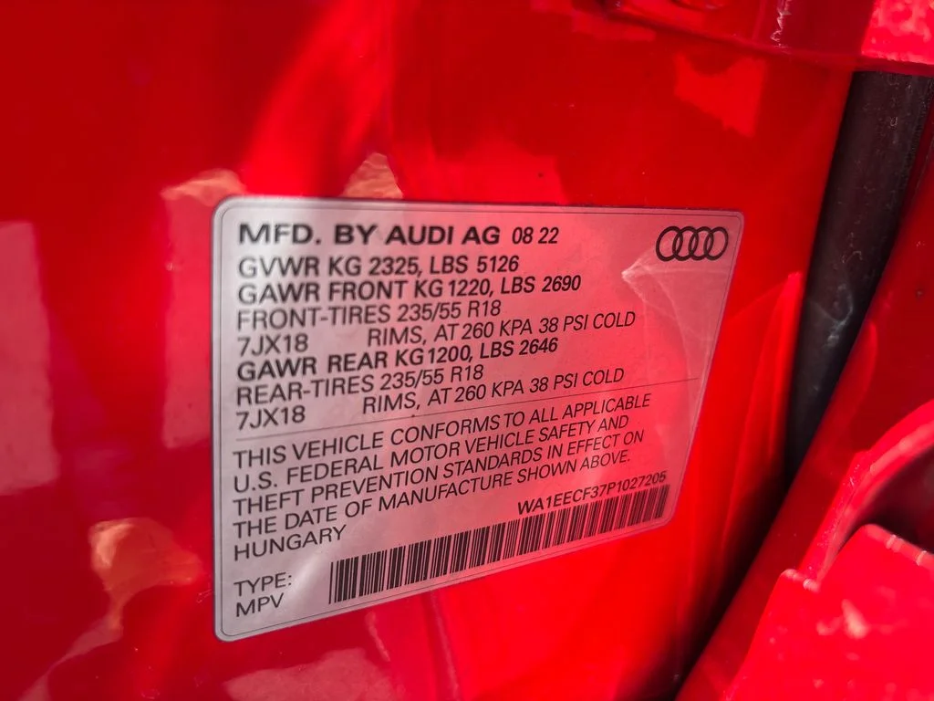 Used 2023 Red Audi Premium Plus image 33