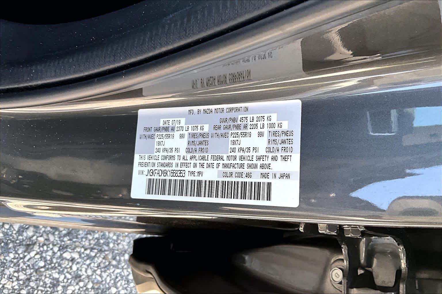 Used 2019 Machine Gray Metallic Mazda Grand Touring image 37