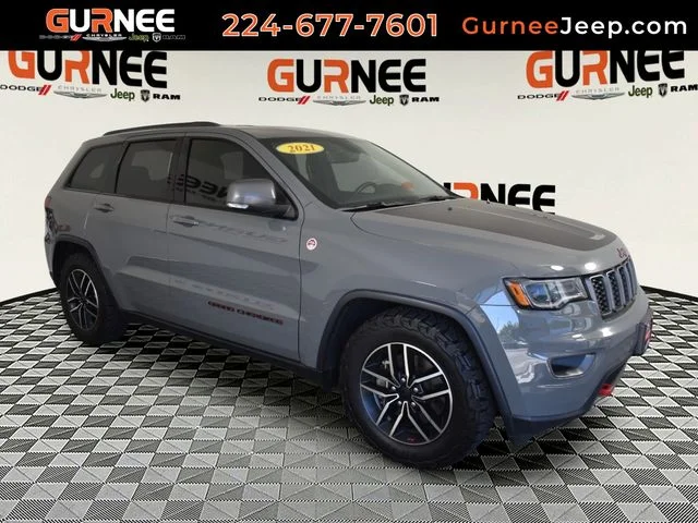 Used 2021 Gray Jeep Trailhawk image 1