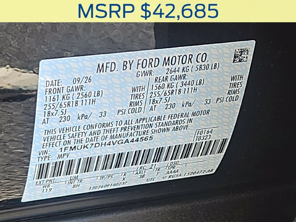New 2027 Agate Black Metallic Ford Active image 38