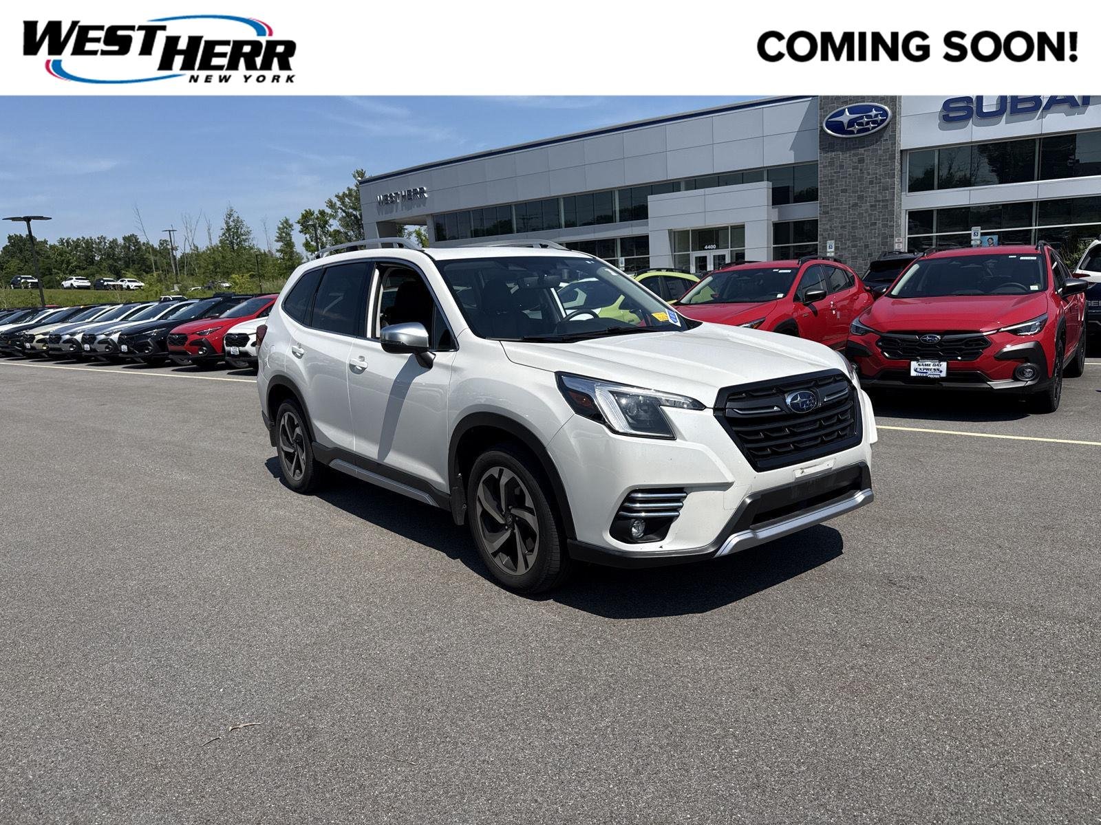 Used 2023 Crystal White Pearl Subaru Touring image 1