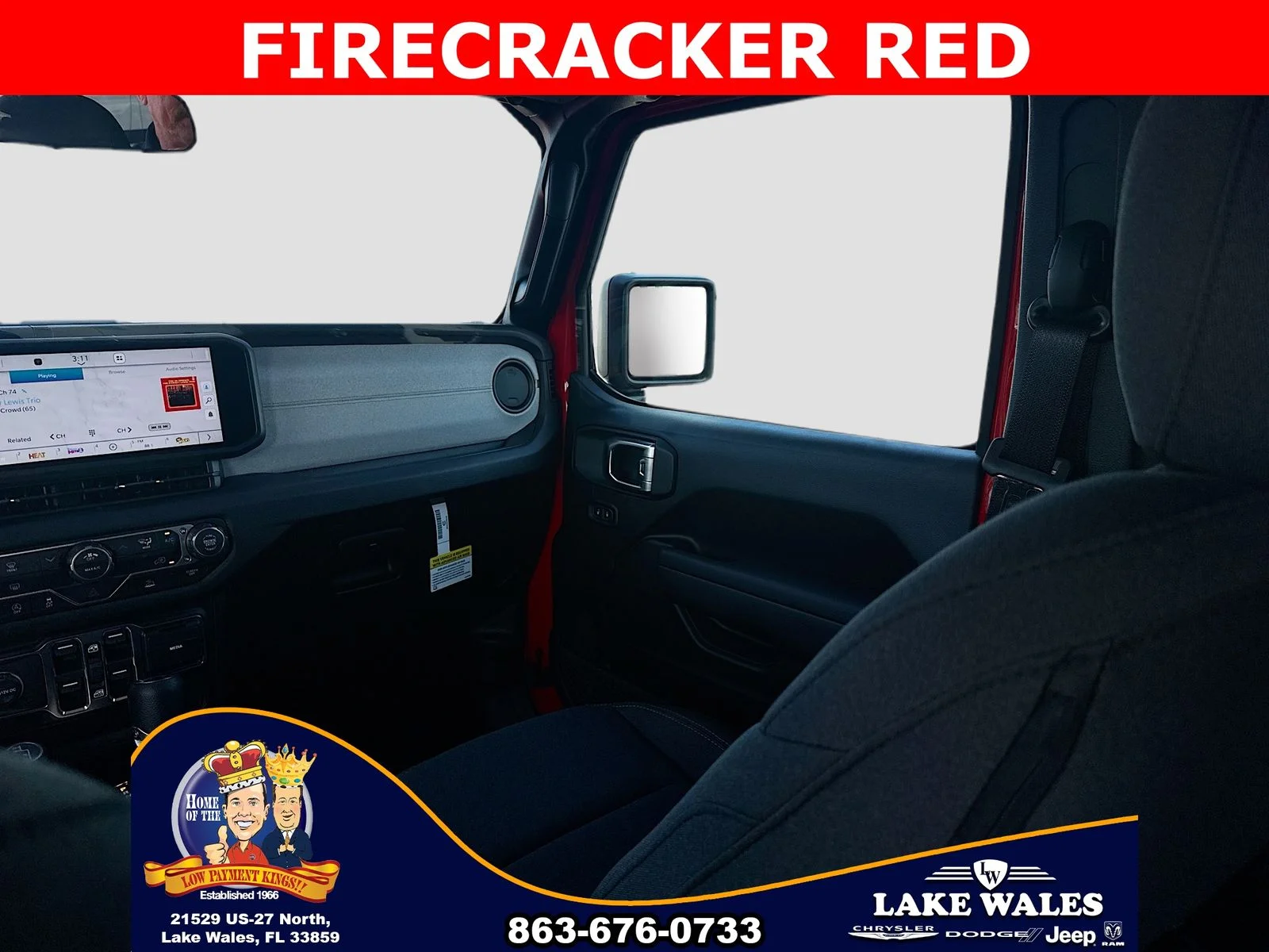 New 2026 Firecracker Red Clear-Coat Exterior Paint Jeep Sport image 20