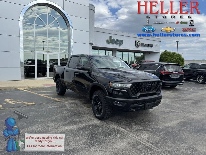 Used 2025 Diamond Black Crystal Pearlcoat Ram Rebel image 1