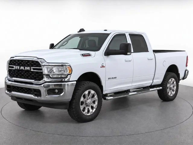 Used 2022 Bright White Clearcoat Ram Big Horn image 2
