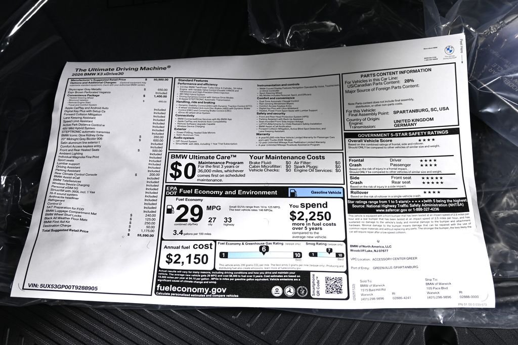 Used 2026 Gray BMW 30 xDrive image 35
