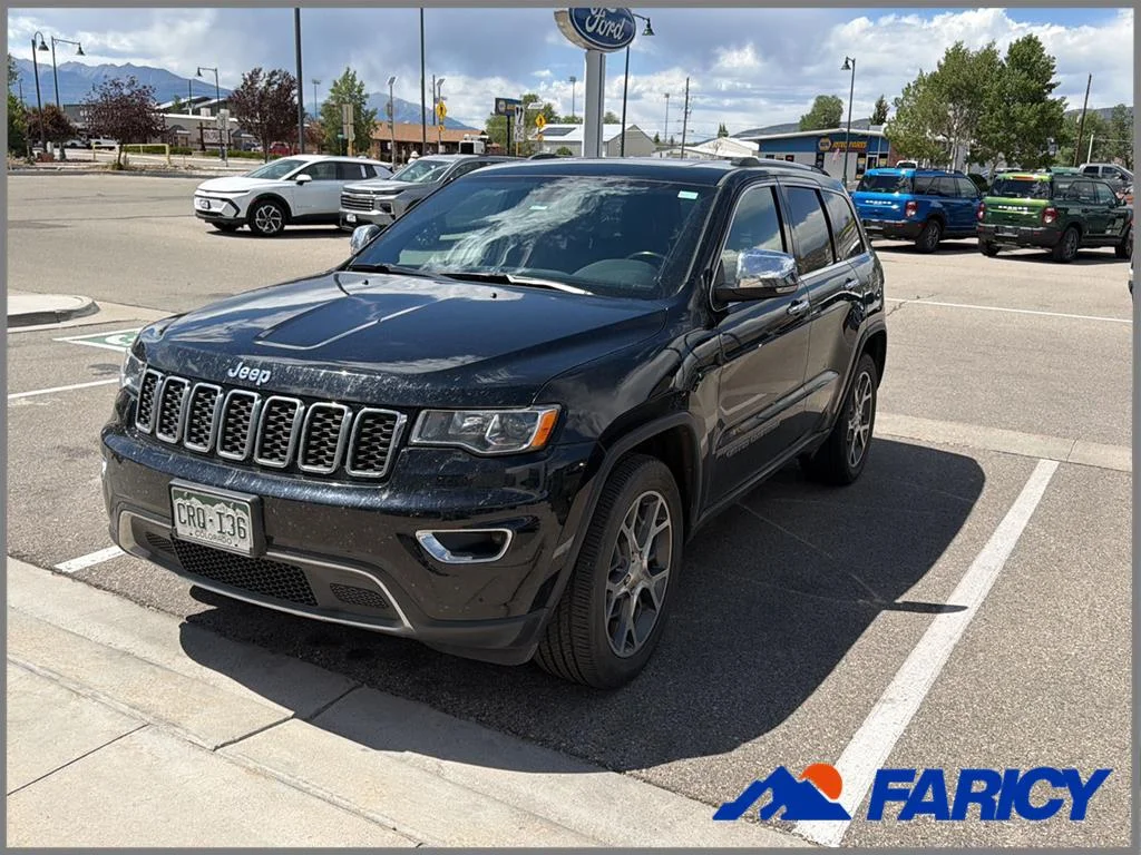 Used 2020 Diamond Black Crystal Pearlcoat Jeep Limited image 1
