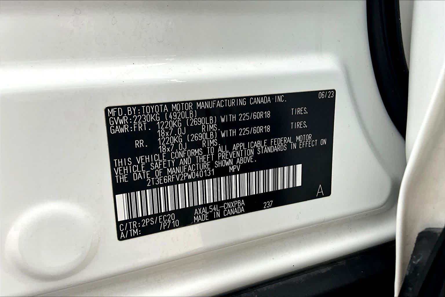 Used 2023 Wind Chill Pearl/Midnight Black Metallic Toyota Hybrid XSE image 36