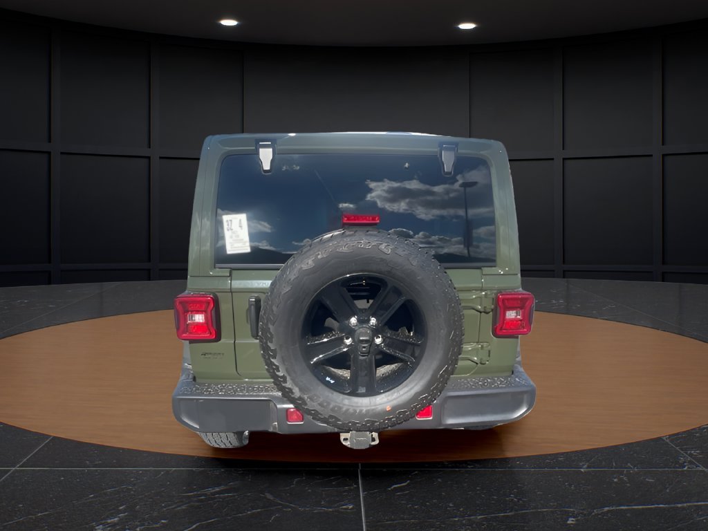 Certified Used 2021 Green Jeep Unlimited Sahara Altitude image 6