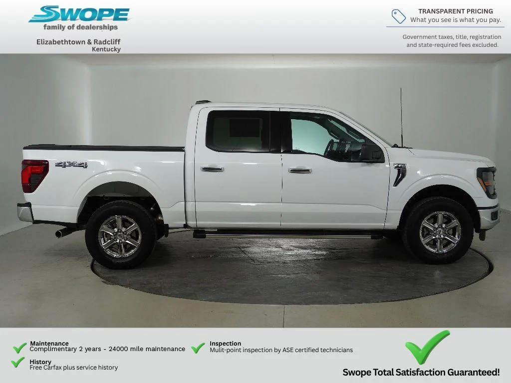 Used 2025 Oxford White Ford XLT image 2