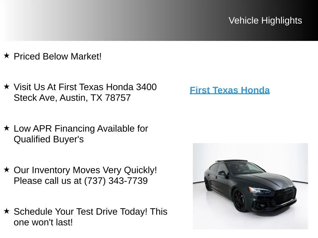 Used 2019 Black Audi 2.9T image 9
