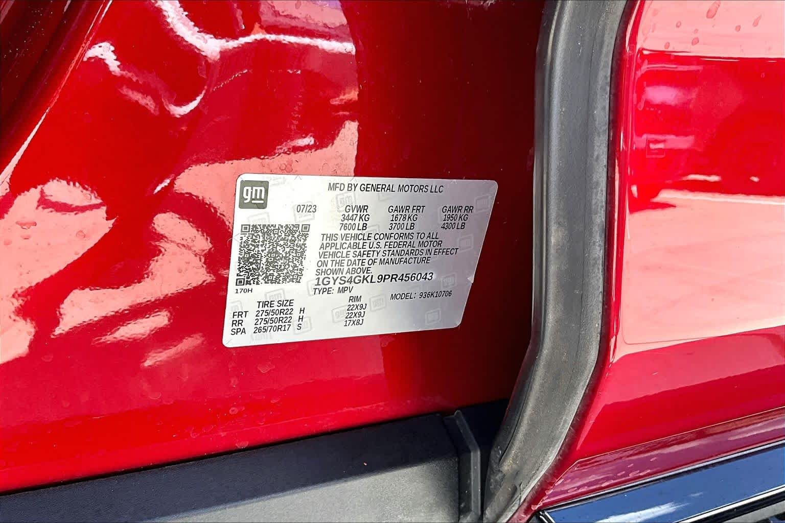 Used 2023 Radiant Red Tintcoat Cadillac 4WD Sport Platinum image 33
