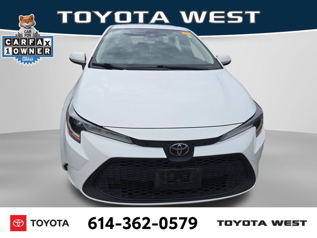 Used 2020 White Toyota LE image 2