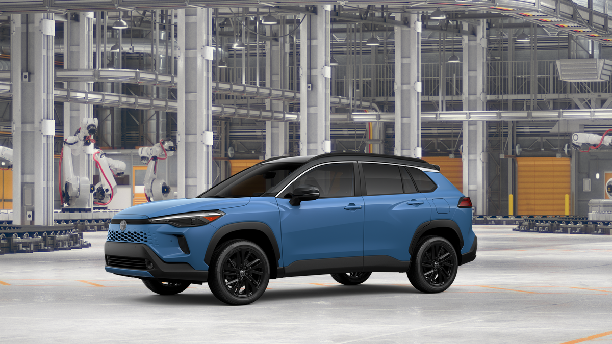 New 2026 Cavalry Blue with Jet Black roof Toyota Hybrid XSE image 2