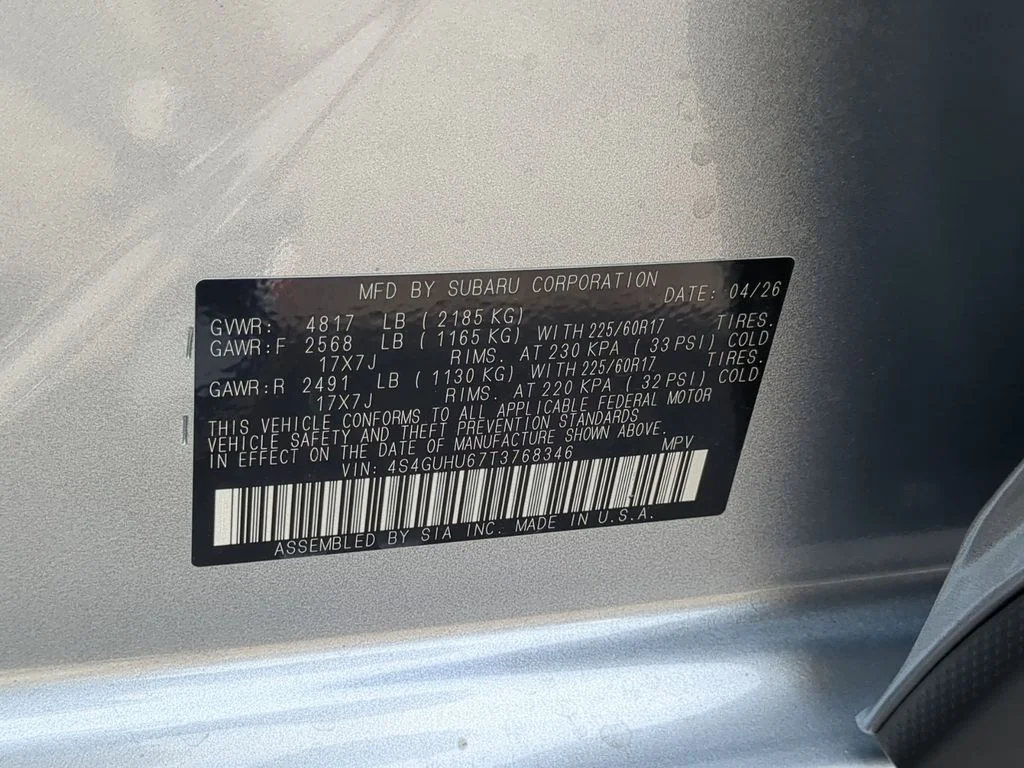 New 2026 ICE SILVER METALLIC Subaru Wilderness image 33