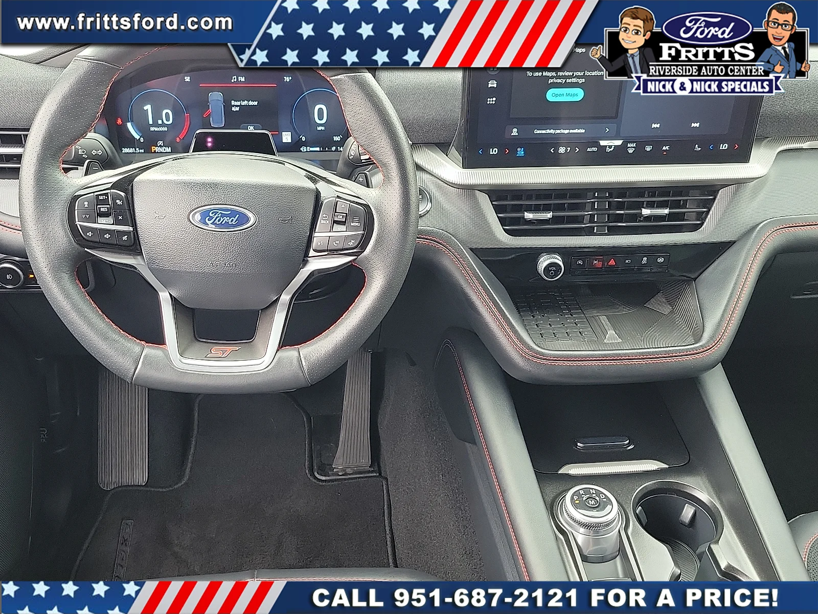 Certified Used 2025 Red Metallic Ford ST image 5